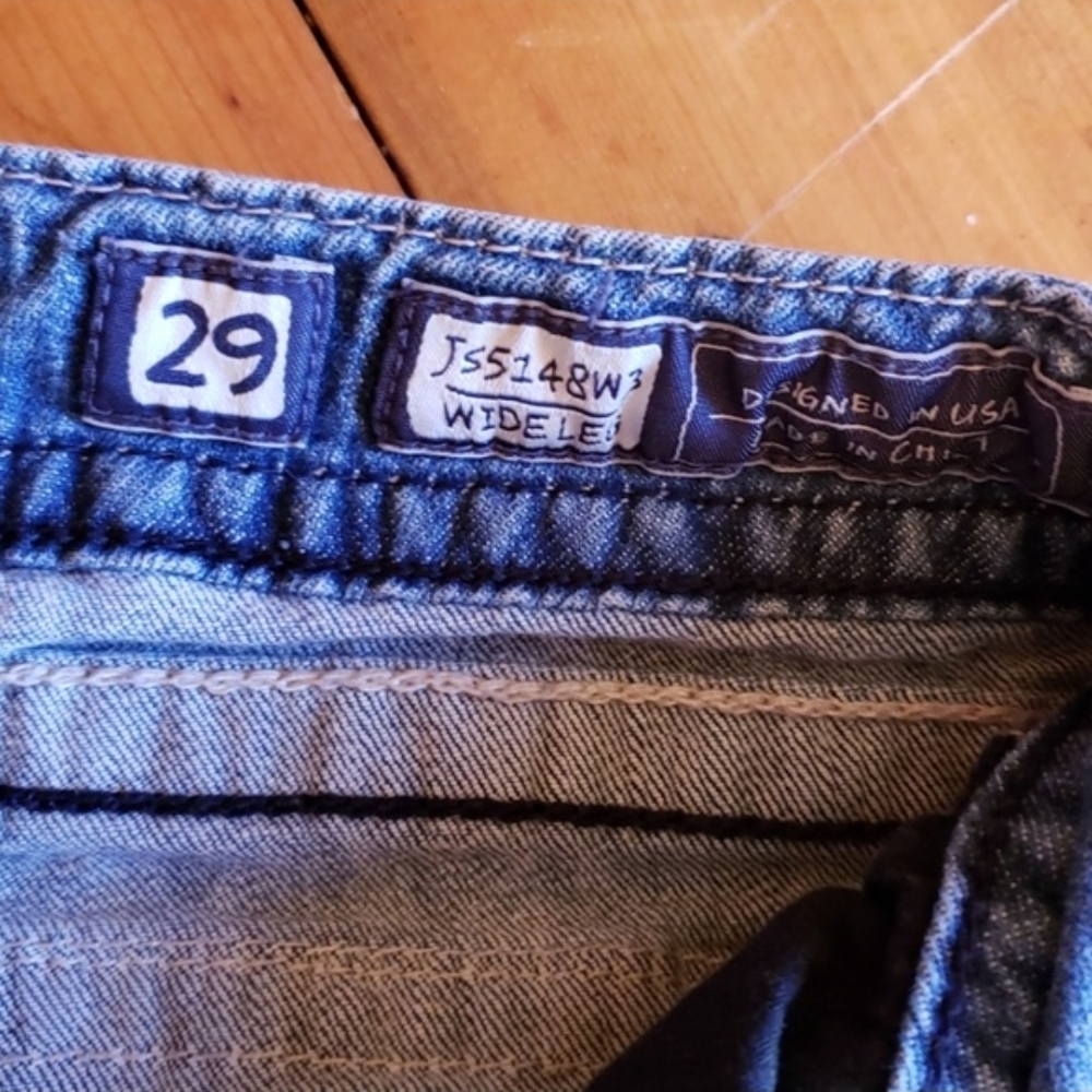 Miss Me Blue Denim Wide Leg Jeans - Picture 7 of 13